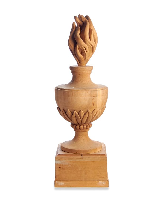 Finial - Classic Pineapple Carved Wood